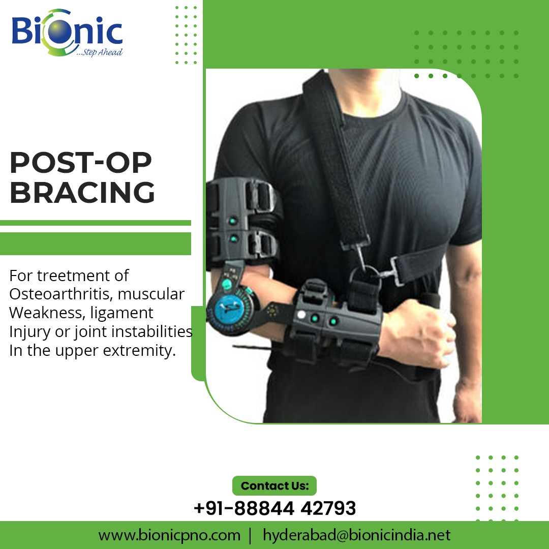 BionicOrthotics's tweet image. For treatment of osteoartritis muscular weakness, ligament injury or joint instabilities in the upper extremity.

Feel free to contact @bionic_india :
+91-7678592509
bionicpno.com
info@bionicpno.com

#bionic #prosthesis #orthotics #elbowprothetics #kneeprosthetics