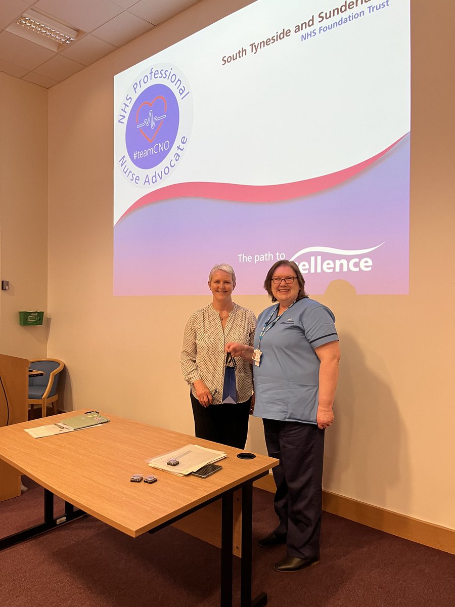 elaine_coghill's tweet photo. Great afternoon presenting  certificates to our first cohort of professional nurse advocates! Thank you to Eileen Aylott Regional PNA Advisor for coming along to STSFT to help us celebrate! https://t.co/n9607pcnTs