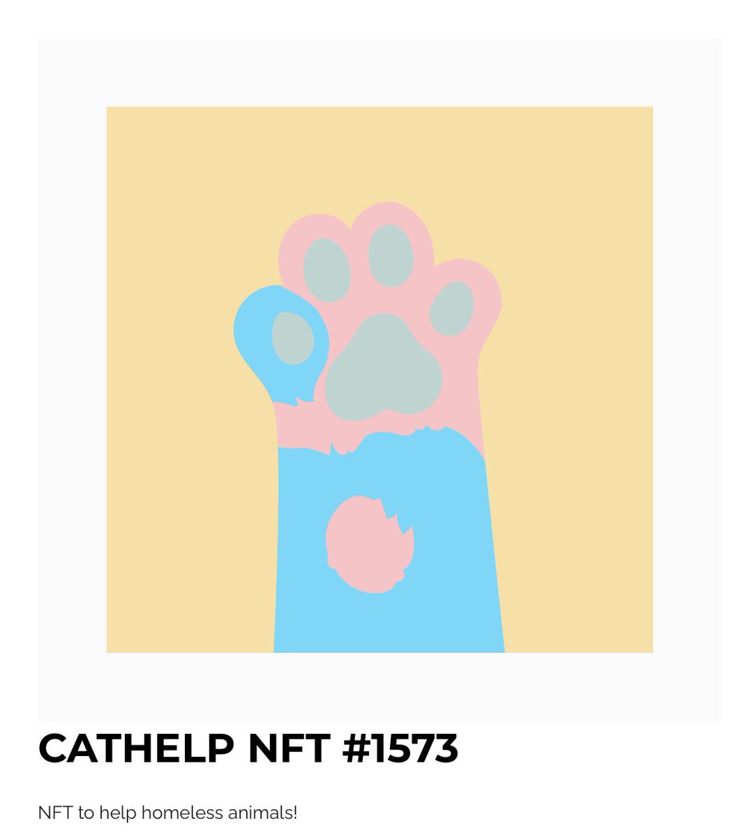 rowdylines's tweet photo. My first NFT shopping and little help for homeless animals 💗 #meow #cathelp #nft #disintar #ton #homelessanimals https://t.co/mS0a7Nd0VD