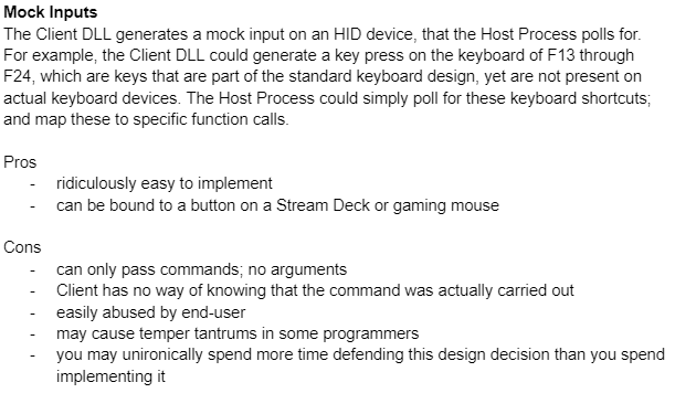De_Yuang's tweet photo. #gamedev #programming Interprocess communication between two programs. Silly solutions only. Go! https://t.co/xLxPWoFPjX
