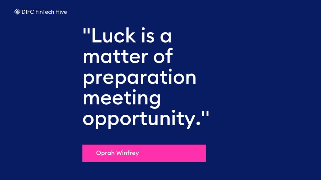 InnovHubDIFC's tweet photo. We could all use a little bit of luck. It’s a good thing we are all in total control of the opportunities that come our way!

#fintechhive #difcfintechhive #insurtech #islamicfintech #regtech #fintech https://t.co/rCvQUCtHxw