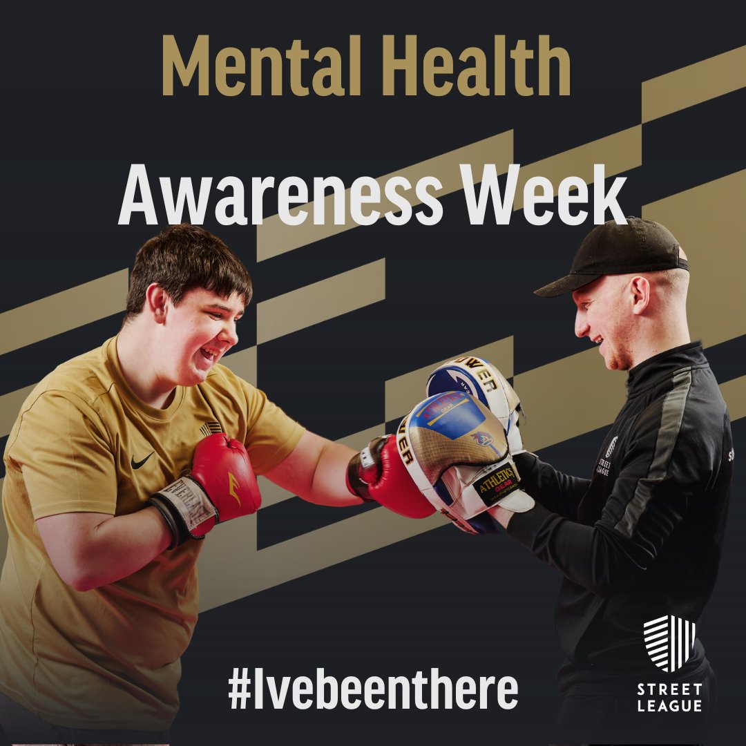 StreetLeagueUK's tweet photo. It's #MentalHealthAwarenessWeek

It's easy to feel isolated when struggling with mental health. It's important to remember that you are not alone.

Today, we are sharing the stories of athletes who have opened up about their mental health journey #Ivebeenthere https://t.co/6Lpt1LSIdP