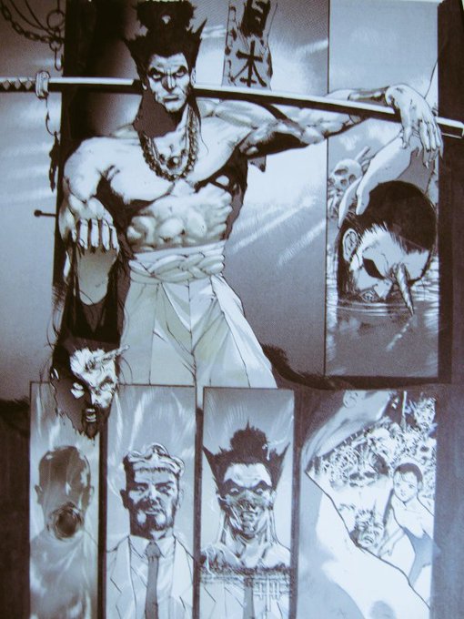 昔の絵…とても落ち着きがない… 