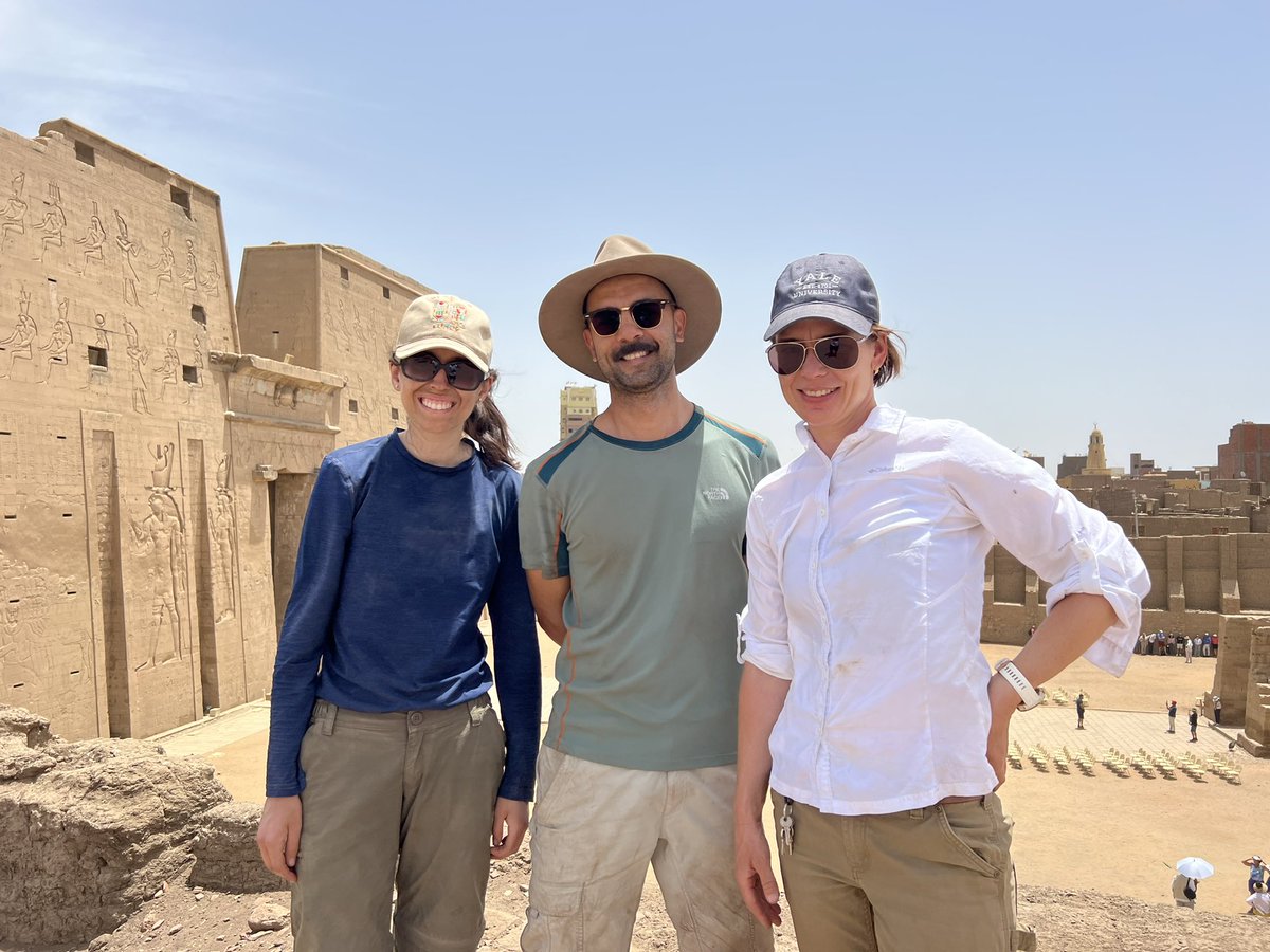 IntEg’s co-founder @aaronmdesouza, Board Member @NadineMoeller and Editorial Asst Luiza Osorio da Silva are currently on #fieldwork at #TellEdfu! 
It may be hot, but some very cool #interdisciplinary work bringing together archaeology, archaeobotanics,metal analysis, and more!