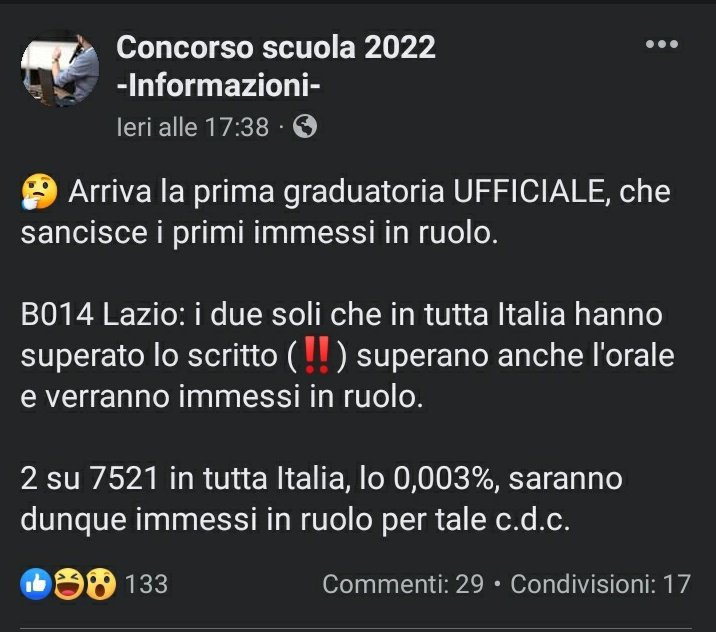 AnnaMariaBrusci's tweet photo. #concorso #scuola non serve aggiungere altro https://t.co/FdiLuxfELP