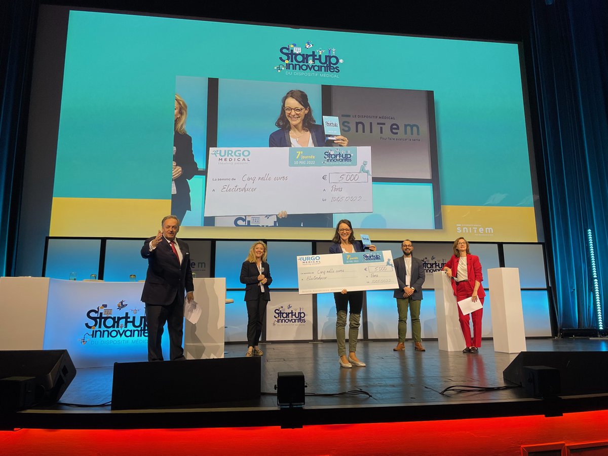 Electroducer_io's tweet photo. A huge thank you to @SNITEM for the organization and support during this Innovative Medical Device Start-up day in Paris.

🎉 We are proud to have been winners of the Innovative Start-ups competition!

Congratulations to our entire team for their passionate work! 👏🏽
#ELECTRODUCER https://t.co/MBkvwe2Rny