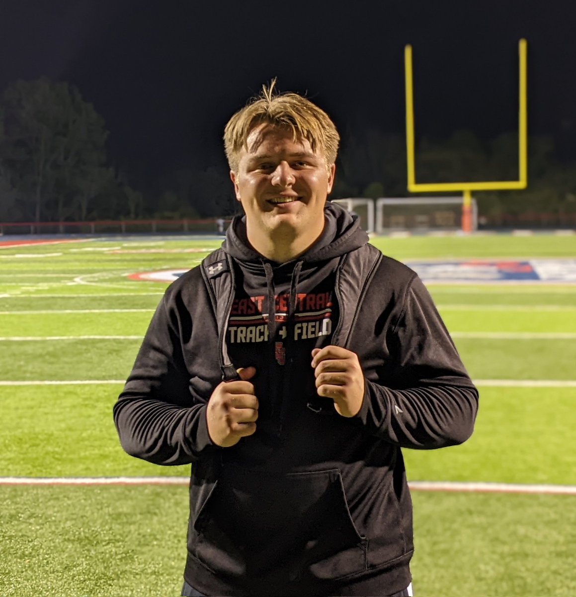 ECentralTrack's tweet photo. Congratulations Leo Maxwell for winning the shot &amp; discus with season bests! He reset his own EIAC record in the discus when he launched it 179'5"! He broke former EC state champ Mark Parris' 1988 EIAC record in the shot when he heaved it 59'7.5"! 

@ECTrojanSports @CoachMeganEC https://t.co/9NeY7wQaxt