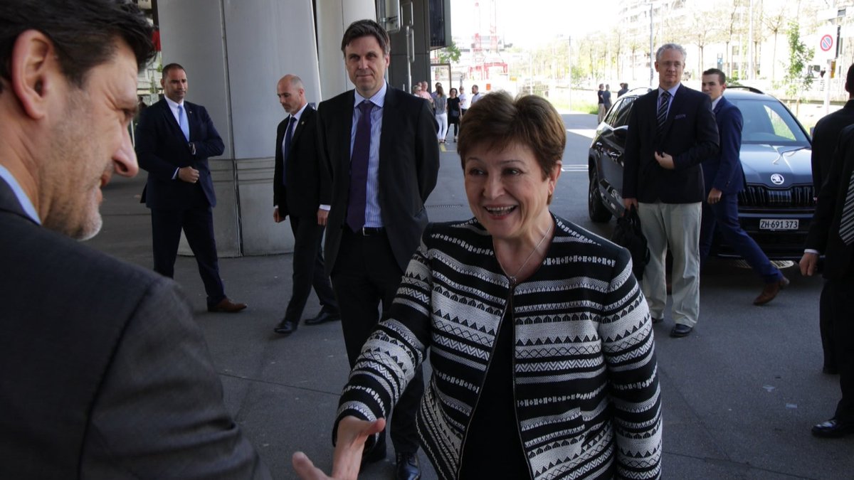 MatthiasPfander's tweet photo. Honored to meet you today MD @KGeorgieva of the @IMFNews for an exclusive Interview on the @SRF campus. Will be aired tonight - touching topics like #ukraine, #foodcrises #cryptocurrency https://t.co/BZqMdcuh4o