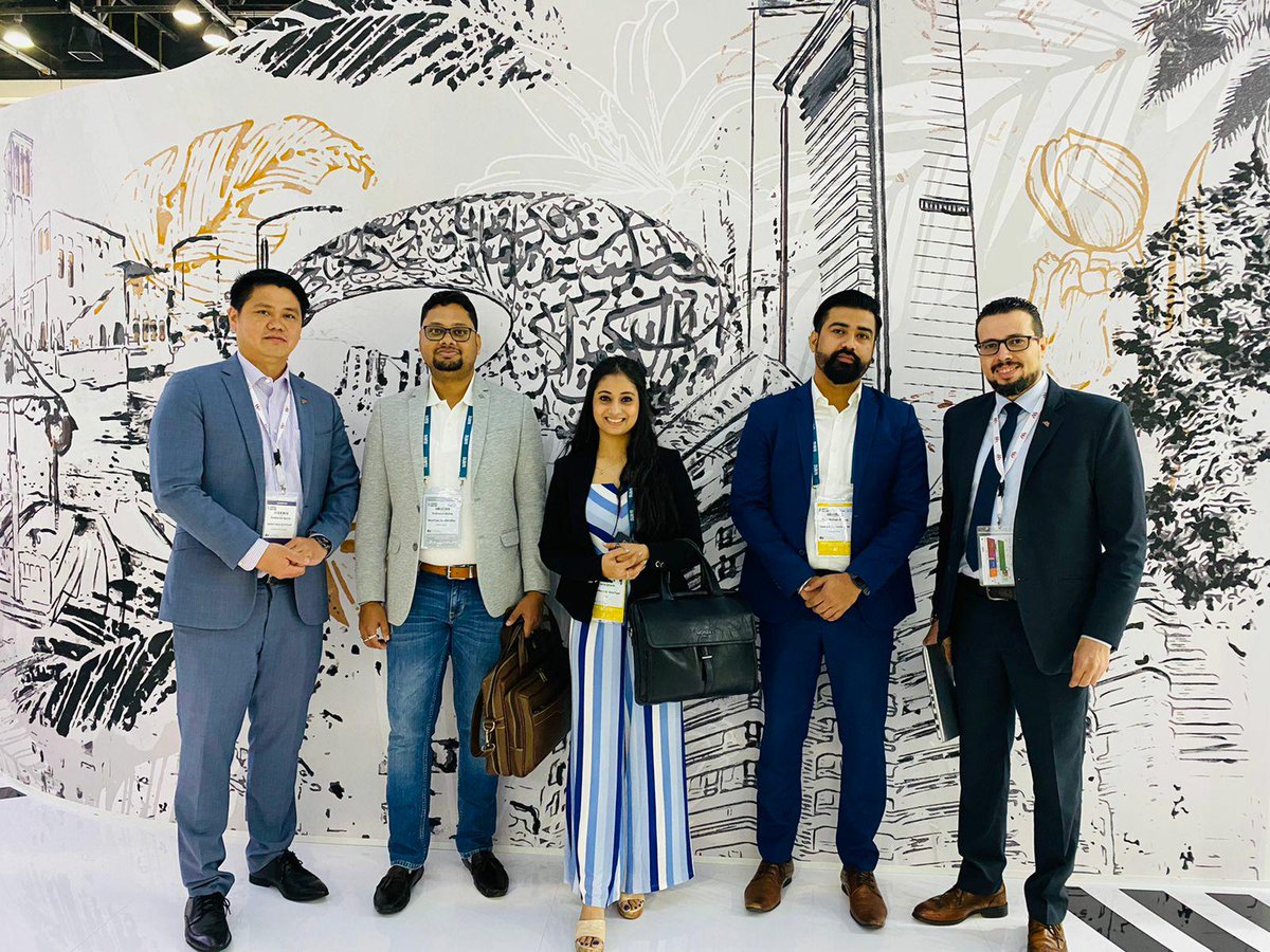 erevmax's tweet photo. Day 3 started with amazing vibes. It was great to connect with partners and meet new clients at @ATMDubai 
Ram Mohan Dubey Joita Ghosh Prithwish Dutta
#RateTiger #hotelchannelmanager #distributinghappiness #hoteltechnology https://t.co/l4NDib0IhA