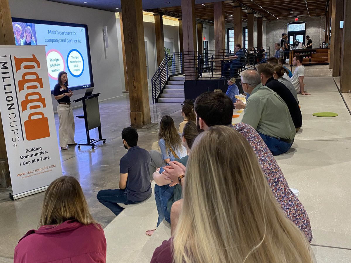 nmotionstartups's tweet image. Love seeing our alumni companies share their stories. Check out the freshly launched @JobShareToday website showcased this morning at @1MCOmaha #morefounders