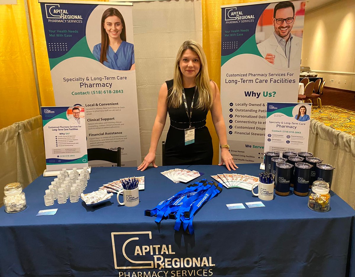 CapitalPharmacy's tweet photo. We’re here again today at the Empire State Association of Assisted Living’s 41st Conference &amp; Trade Show. Come visit us at booth #25!! https://t.co/4Bt84gsskt
