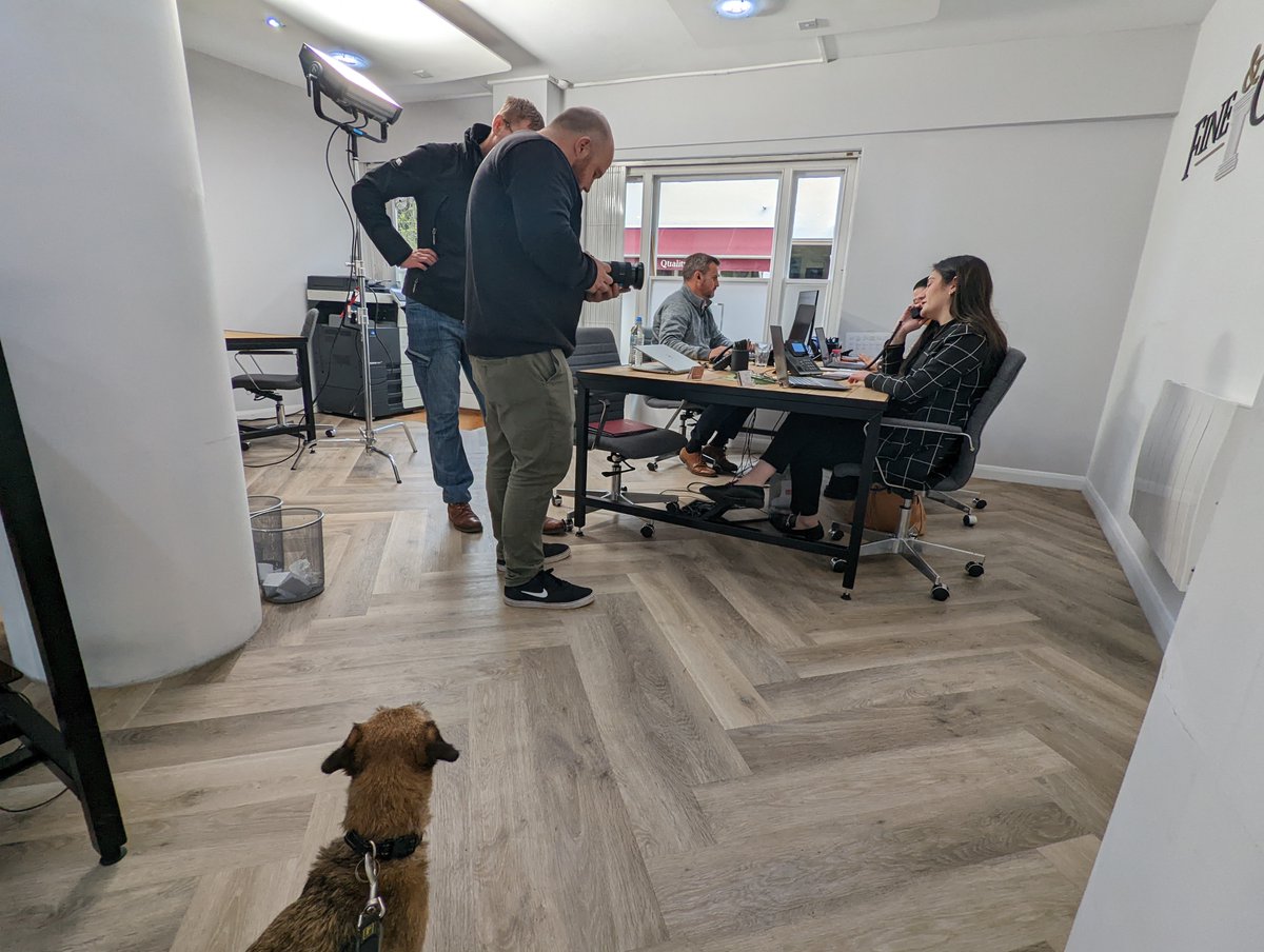 Another video in production for our friends <a href="/ensumbrown/">Ensum Brown</a> 🎬! Here's some behind the scenes from our visit to their Ware office last week - even Agatha got involved 🐶

clearasdayproductions.co.uk

#clearasdayproductions #videoproduction #ensumbrown #lettingagents #estateagents  #dogs