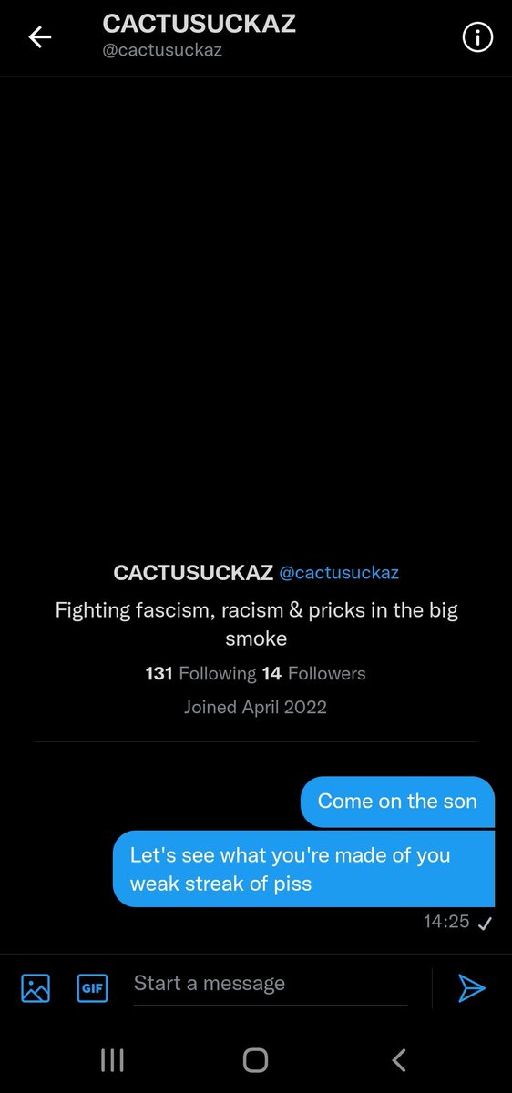 BritainsPubs's tweet photo. @cactusuckaz Come on nonce hurry up don't be scared https://t.co/7F9h9YkOBc