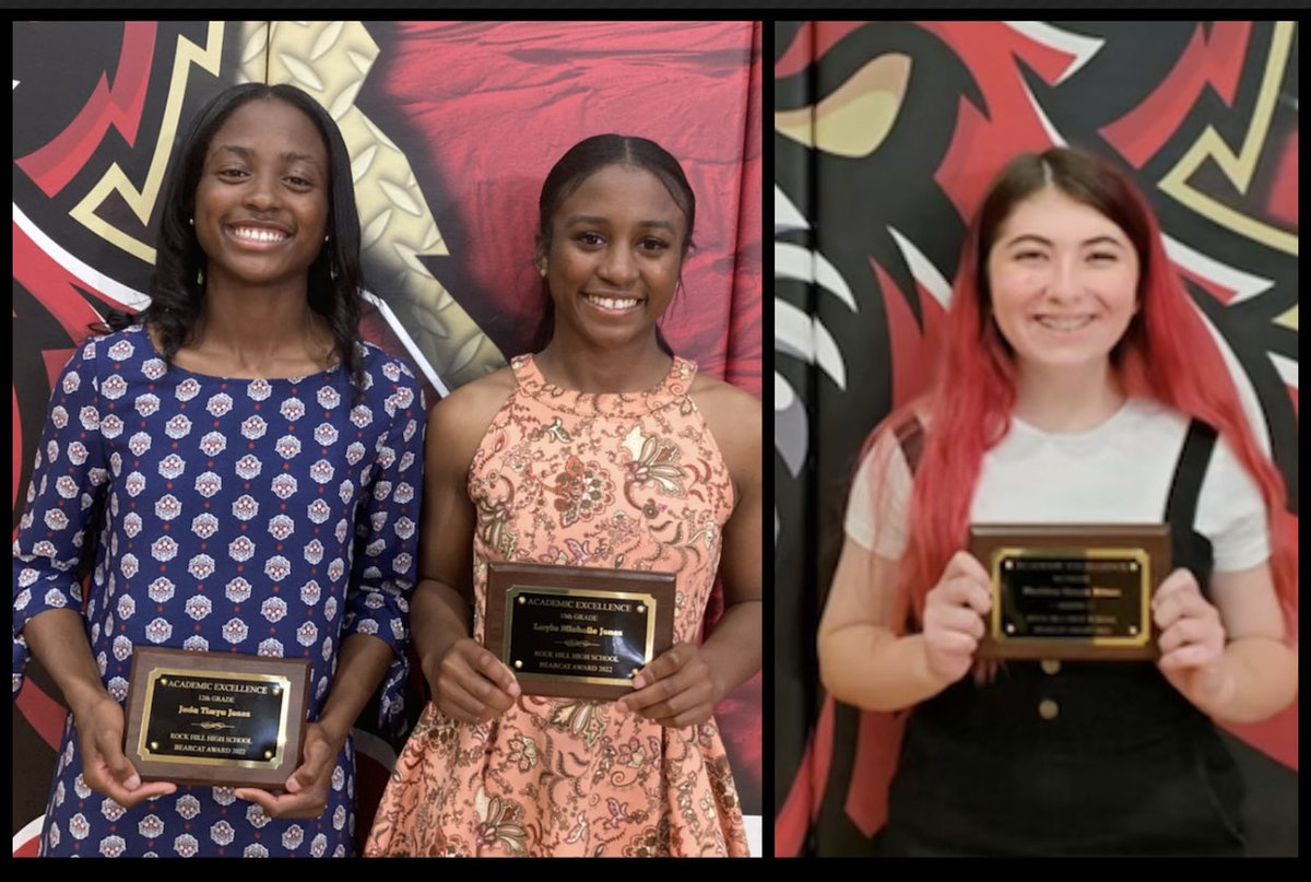 Congratulations to Senior Jada T. Jones, Sophomore Layla M. Jones &amp; Freshman Madden Ritzer on receiving the Bearcat Academic Excellence Award during the Bearcat Academic Booster Award Ceremony on 5/10/22