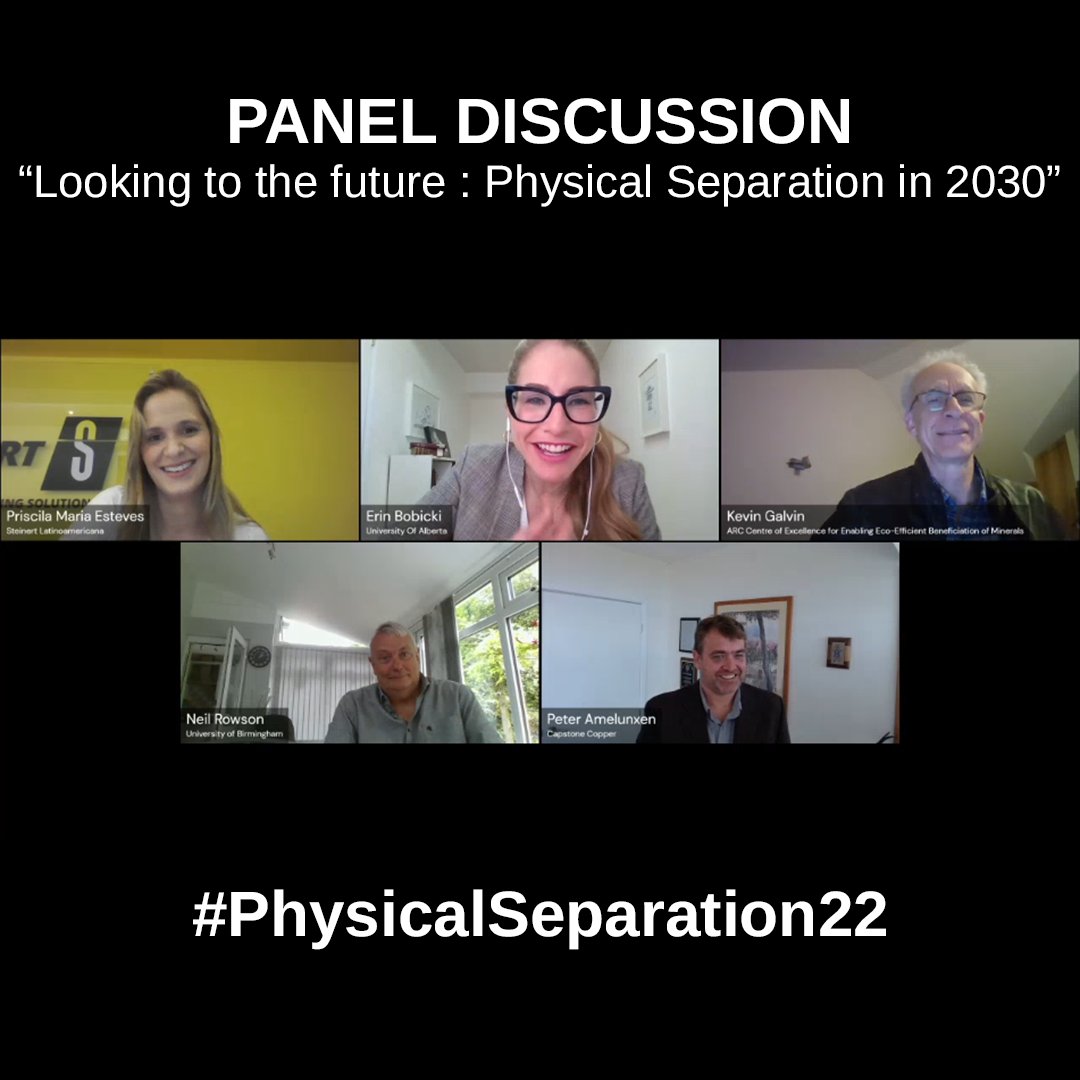MEI_Conferences's tweet photo. On now at #PhysicalSeparation22 - "Looking to the future : Physical Separation in 2030" Panel Discussion

Register now  👉 https://t.co/uy945YHDj0

#mining #mineralprocessing #gravityconcentration #recycling #solidliquidseparation #hydrocyclones #microwaves #magneticseparation https://t.co/VZtHbJXSUy