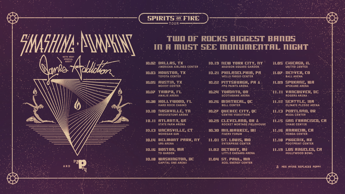 This fall SP is heading out on the Spirits On Fire tour with <a href="/janesaddiction/">Jane's Addiction</a> ! Tickets on sale Friday, May 13th at 10 AM (local time)