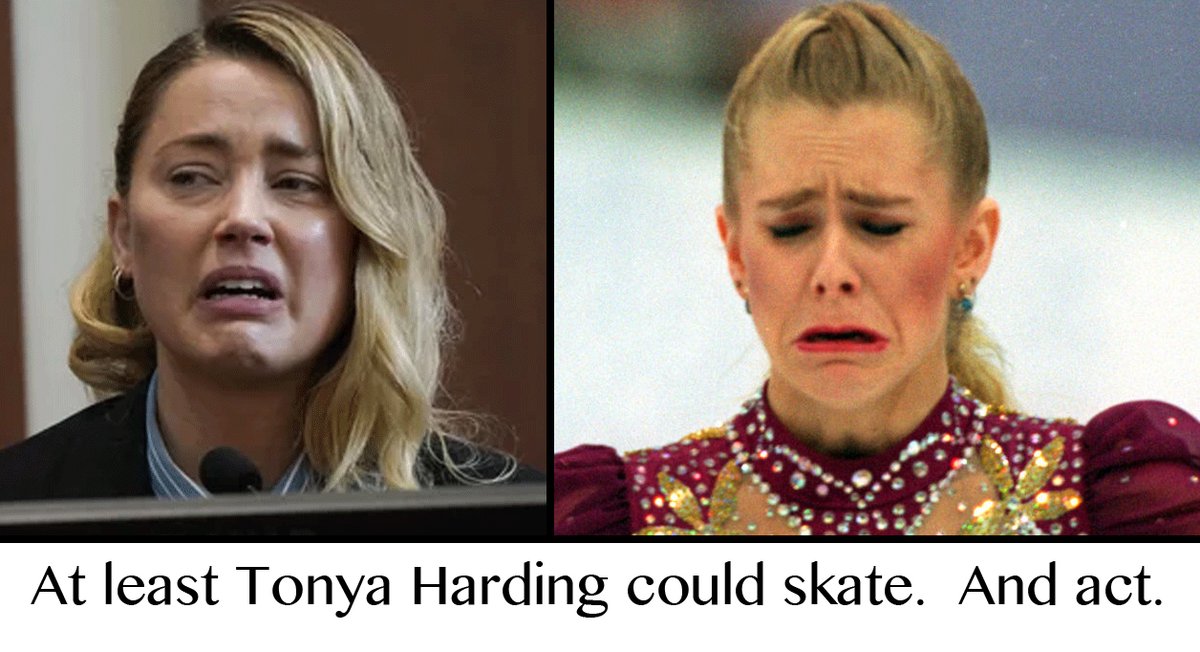 tikicrouch's tweet photo. Who is the famous blond woman who perpetrated violence and lied about it while pretending to cry?
Oh, I remember: #AmberHarding, Tonya's untalented little sister.
#TonyaHeard #AmberHeard #JusticeForJohnnyDepp #AmberHeardIsALiar #AmberHeardIsAPsycopath https://t.co/qUFNsA5RjS