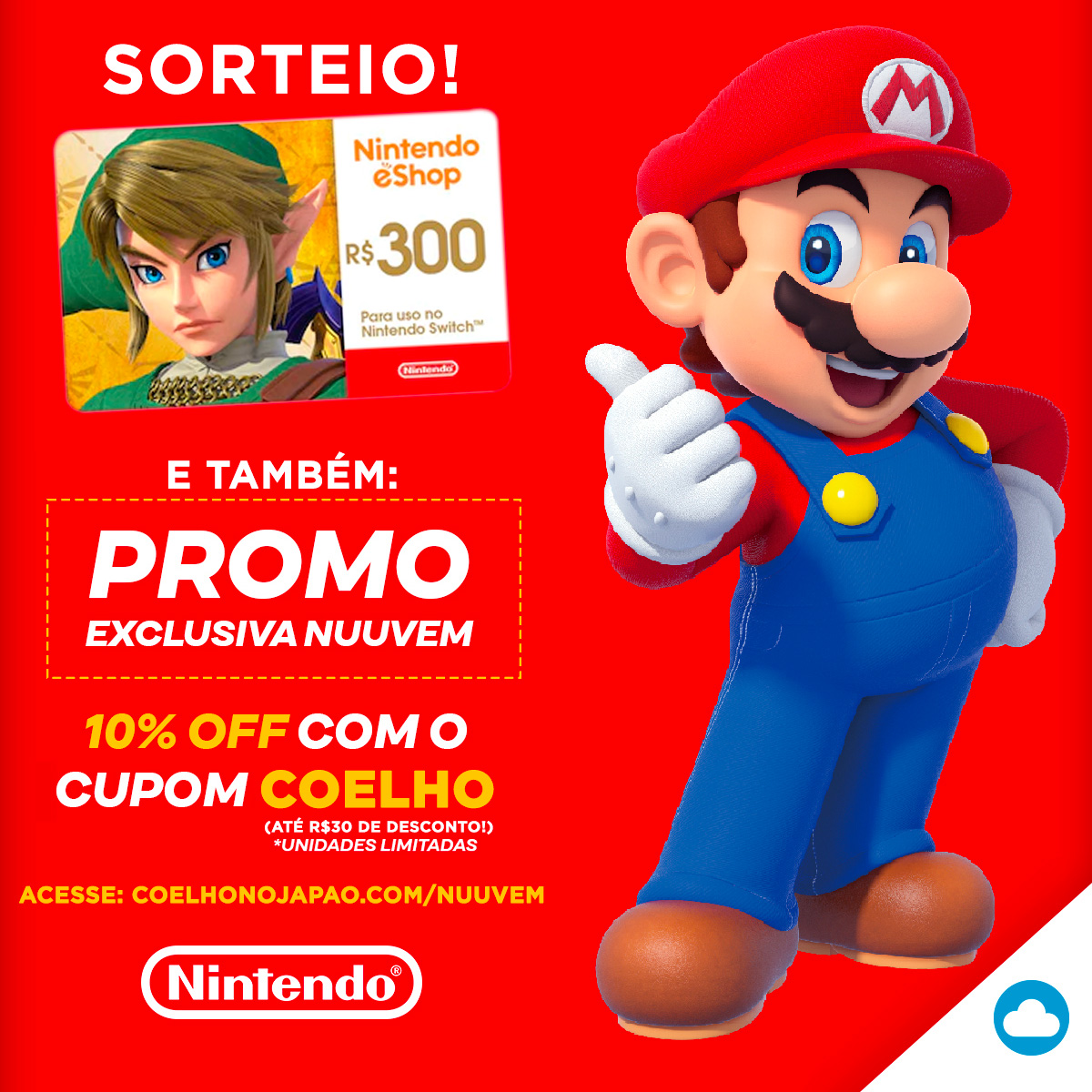 Nuuvem.com on X: Olha os Gift Cards da Nintendo passando na sua