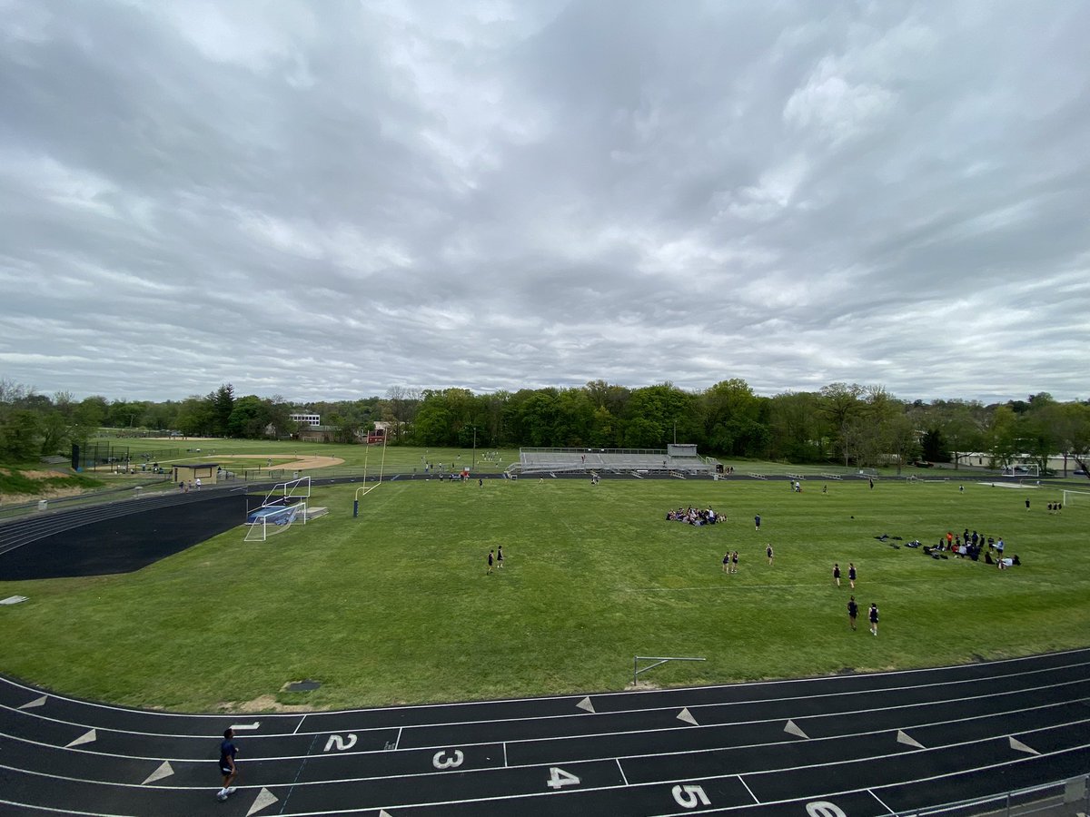 If you look close you can see all 3 teams are getting ready to compete. Good luck to our Track, Baseball, and Softball Lions! <a href="/LMTSD_MAS/">Murray Avenue School</a> <a href="/LMTSDAthletics/">Lower Moreland Athletics</a>