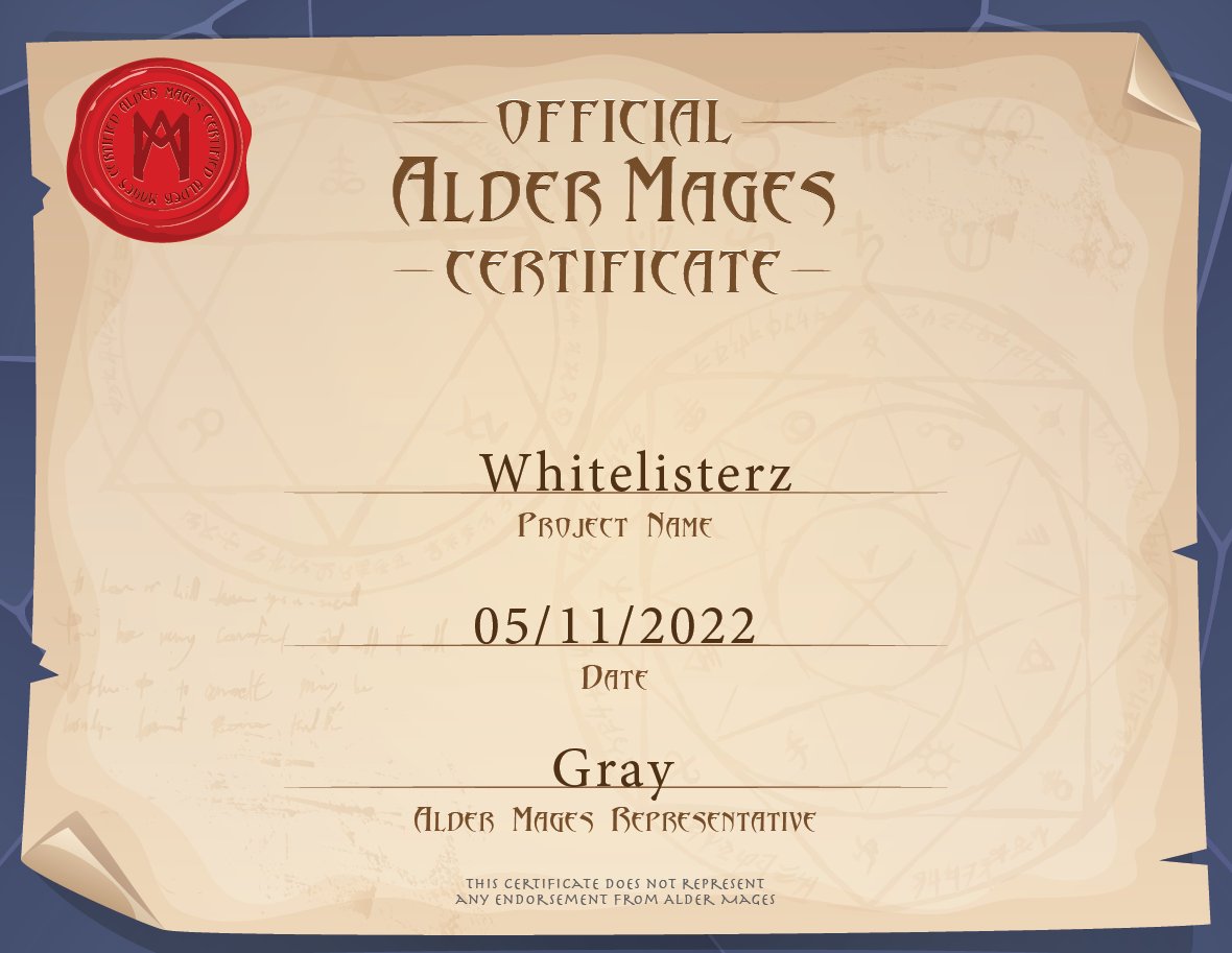 WHITELISTERZ is officially doxxed by <a href="/AlderMages/">Alder Academy</a> !