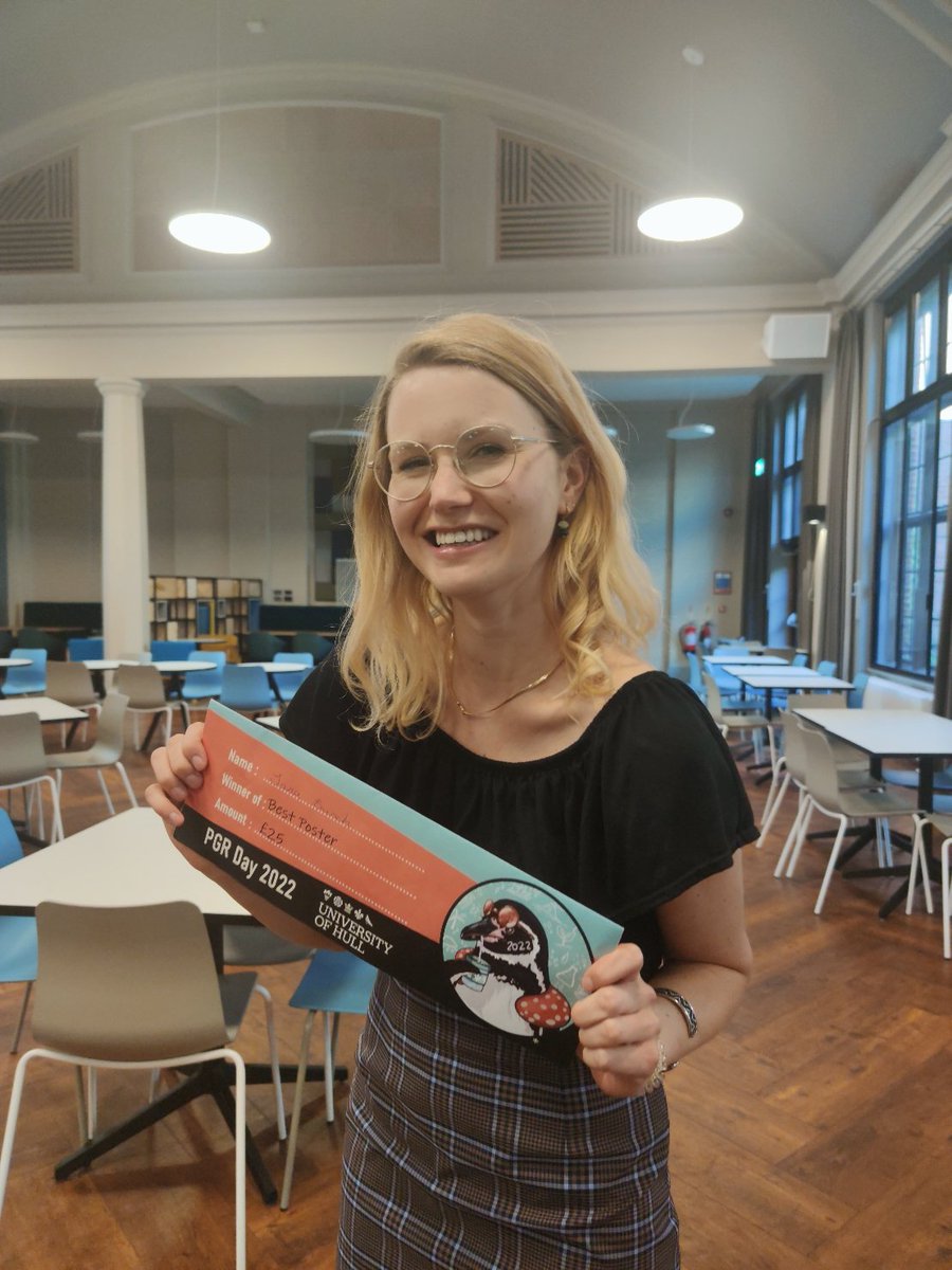 Winner in the category best poster at the #HullPGRDay2022 is <a href="/_JanaBusch/">Jana Busch</a>! 🏆👏