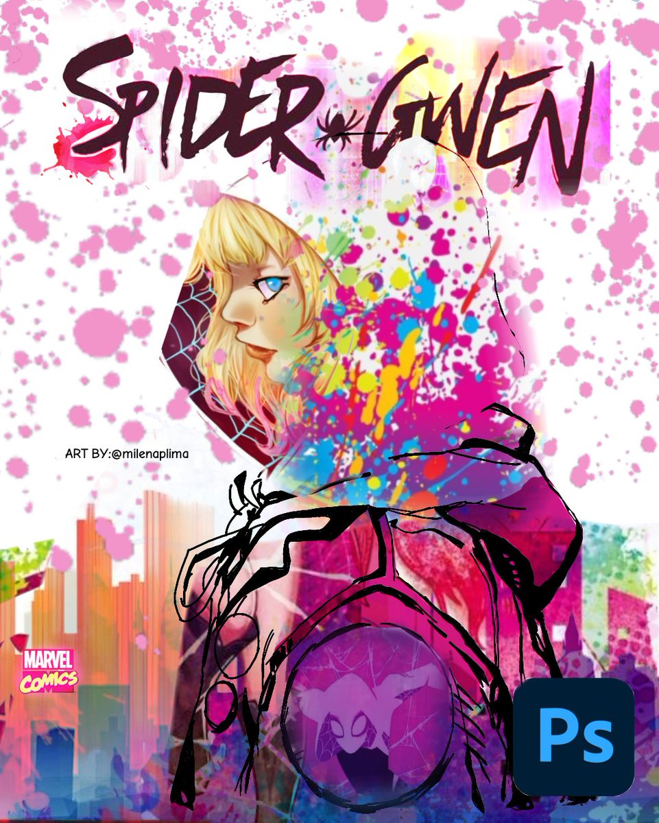 Milenaplima__'s tweet photo. Comic art: spider Gwen 🕷️🕸️
https://t.co/bQesZW2G65
.
.
#spidergwen
#fanart 
#Marvel 
#ComicArt 
#comicmarvel https://t.co/h0CWbUIAo4