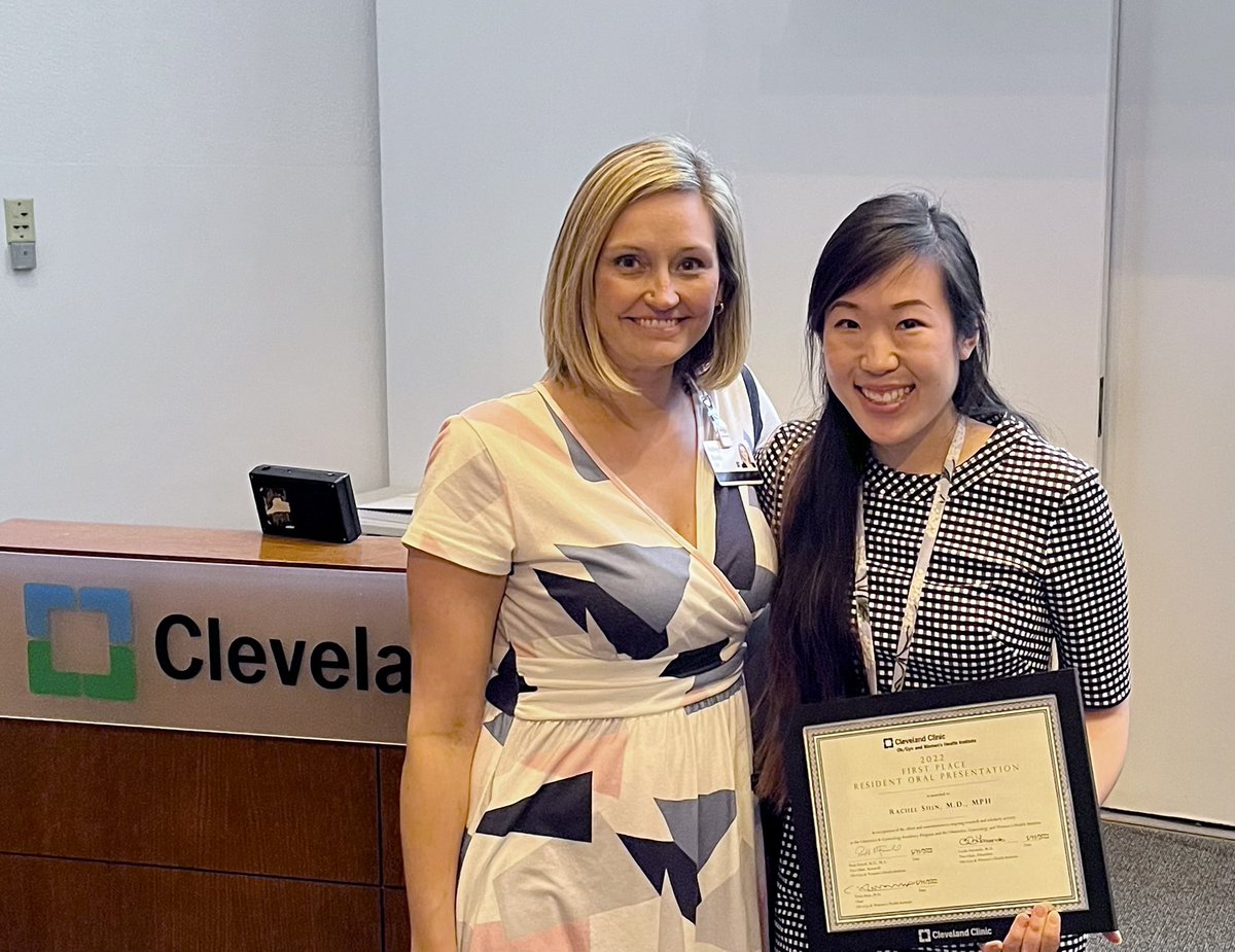 Dr. Ashley (@drashleyb) on Twitter photo Congratulations research superstar <a href="/RachelShinMD/">Rachel J Shin, MD, MPH</a> 🤩 for receiving the #WHI research day award for best resident research. contraceptionjournal.org/article/S0010-… #FamilyPlanning #telemedicine <a href="/CleObGynTracks/">Cleveland Clinic OB/GYN Residency</a> Congratulations research superstar <a href="/RachelShinMD/">Rachel J Shin, MD, MPH</a> 🤩 for receiving the #WHI research day award for best resident research. contraceptionjournal.org/article/S0010-… #FamilyPlanning #telemedicine <a href="/CleObGynTracks/">Cleveland Clinic OB/GYN Residency</a>