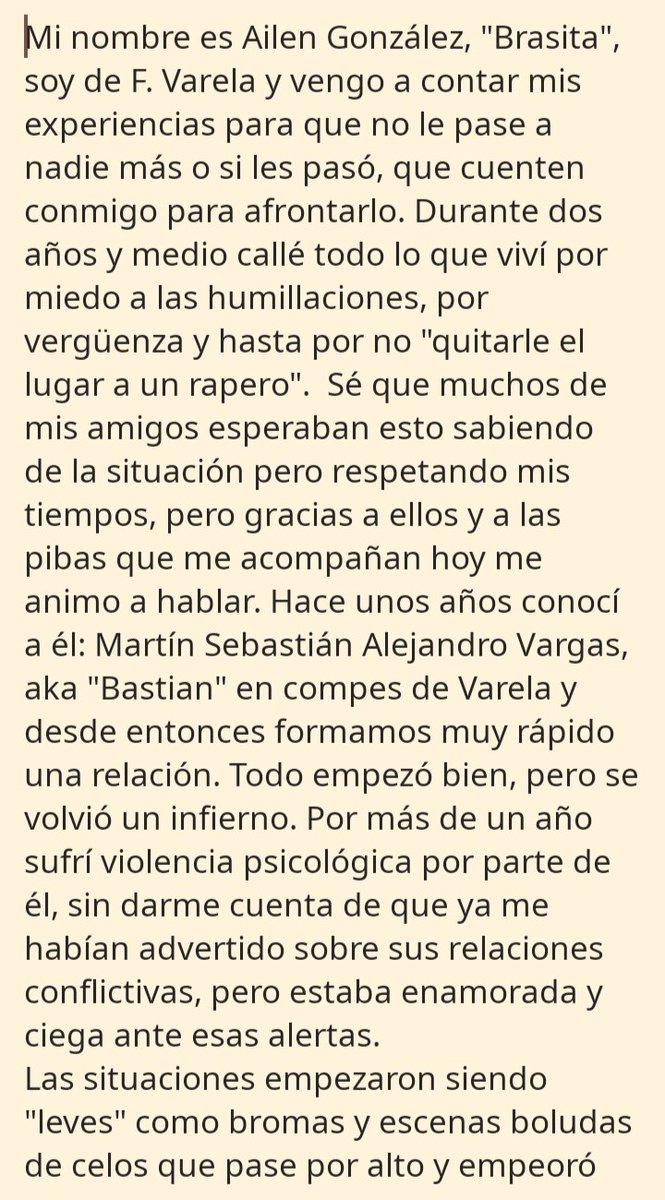 BrasitaFree's tweet photo. Me costó mucho pero ya está no quiero cargar más con esta historia de mierda oculta en mí. https://t.co/RdHeXbfAOP