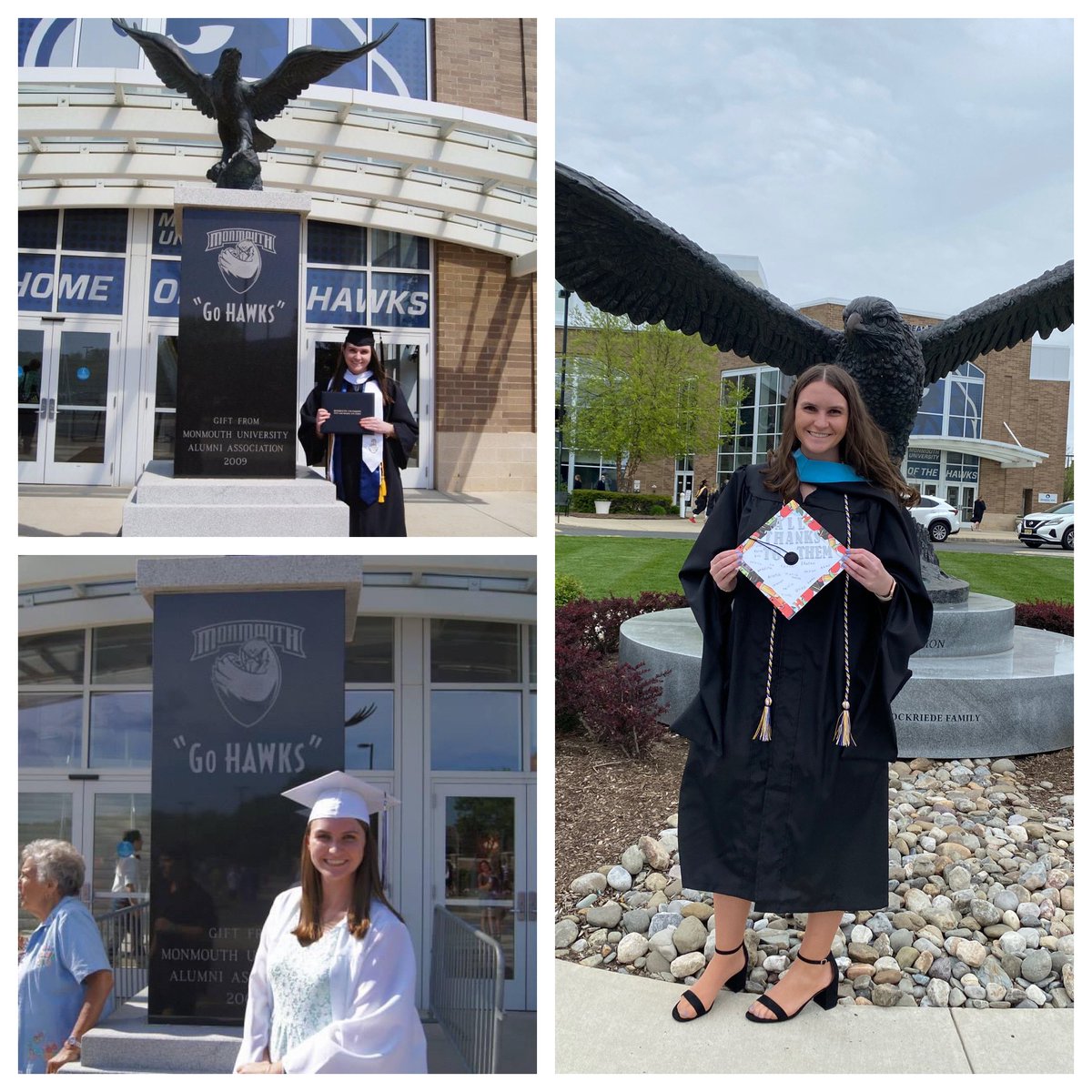 MissMHealy's tweet photo. From my high school graduation to my masters graduation! #MiddSouth14 #MUAlumni #classof2018 #classof2022 #MTPSPride #Nspride https://t.co/lmN9xmUhIP