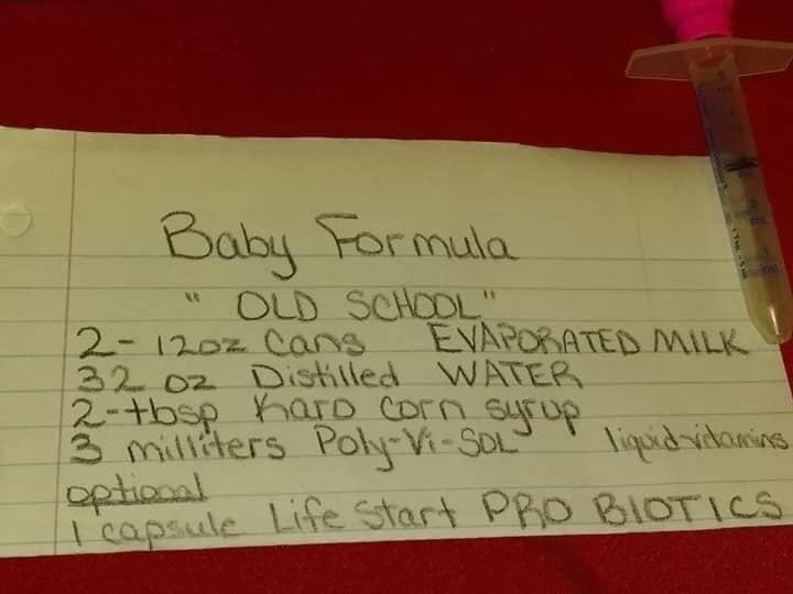 Fear not, young moms...Here's what you can do for formula!
We can make many products ourselves and many times it's better quality. #BabyFormulaShortage