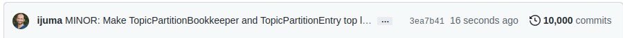 apachekafka's tweet photo. Today we passed 10,000 commits!

Thanks to all contributors for reaching this milestone! 🎉

And congrats to @ijuma who is our top contributor to this milestone commit! https://t.co/EBCdD8TGch