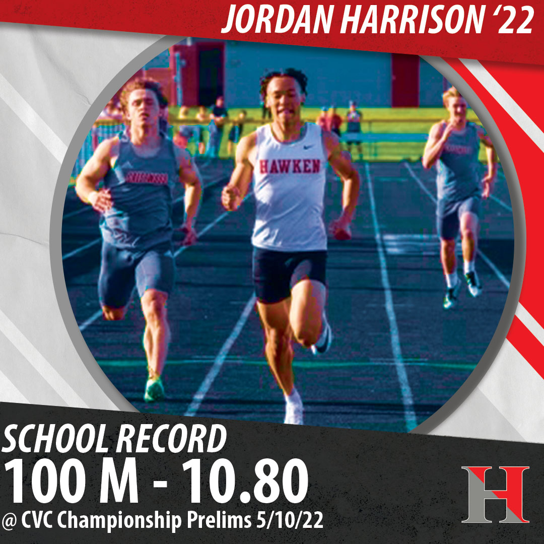 🚨SCHOOL RECORD ALERT🚨
Jordan Harrison '22 (Amherst Track&amp;Field / Football Commit) broke the 100 M school record with a 10.8! #recordbreaker <a href="/hawkenschool/">Hawken School</a> <a href="/hawkenupper/">Hawken Upper School</a> <a href="/hawkenxctf/">Hawken XC&TF</a> 

Photo Cred: Paul DiCicco - Ohio Varsity