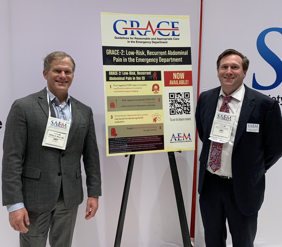 SAEMonline's tweet photo. The #GRACE2 team is excited to share their new guideline for low-risk recurrent abdominal pain in the May issue of @AcademicEmerMed! Available now: https://t.co/DfR0GniDNM @SAEMEBM @klinelab @mfbellolio @lucasojesilva12 @WileyHealth  @EmergencyImages #em #guidelines https://t.co/SrRWtK4FNU