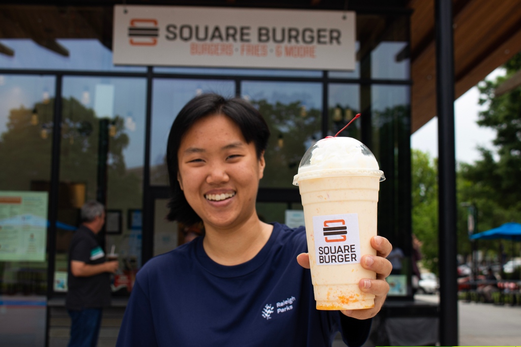 You can't buy happiness, but you can buy a Peaches &amp; Cream shake (and that's pretty much the same thing 😋)
