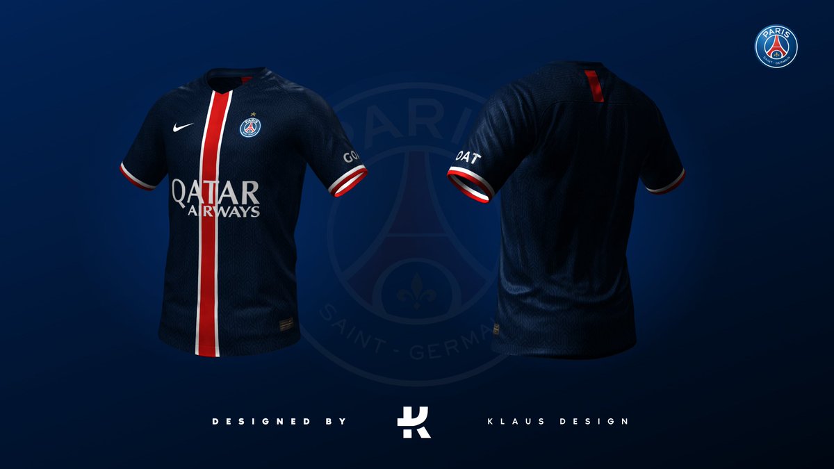 KlausDesign_'s tweet image. 🎨 #Football

I'm back on Twitter ! ( Really 🙈 )
And to revive me what better than new horizons... 👀

I present a concept of #PSG Home Kit Season 2022/23 🔴🔵

❤️ or 🔁 for support 🦾