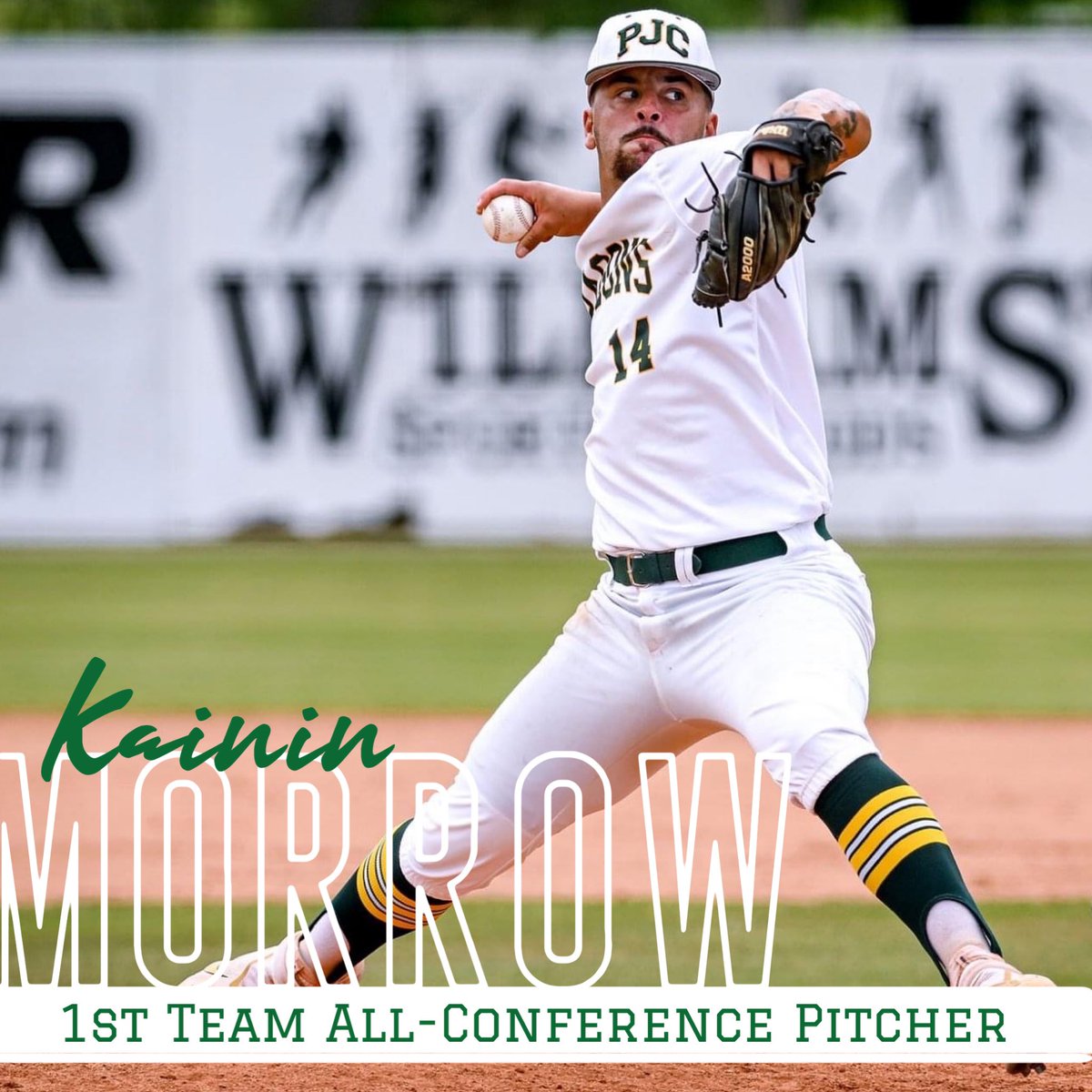 Congratulations to Kainin Morrow on being named First Team All-Conference Pitcher!

@kaininmorrow4 | 1st Team P

#PJCbaseball #BuiltDifferent