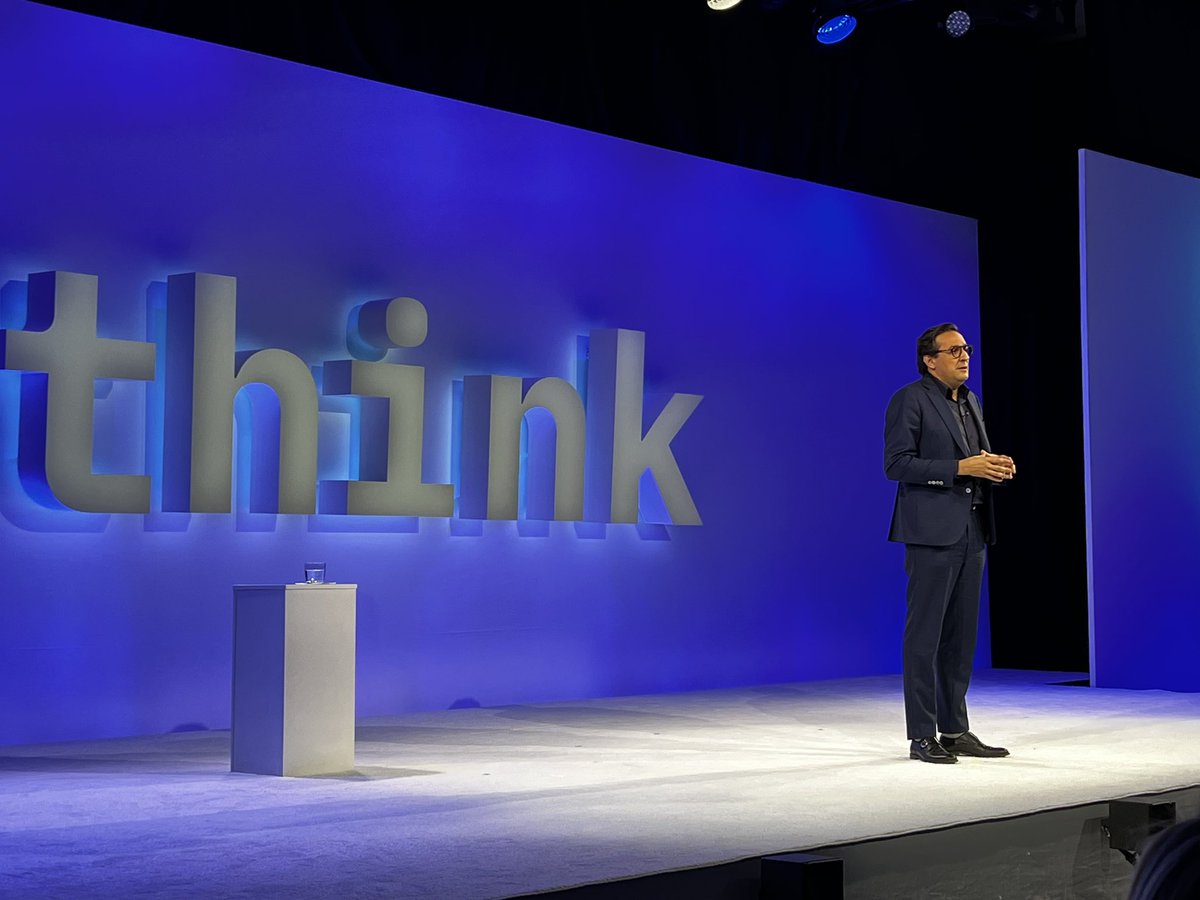 Krewell's tweet image. At #Think2022 Dr. Dario Gil reveals IBM&apos;s new Quantum Computing development roadmap.