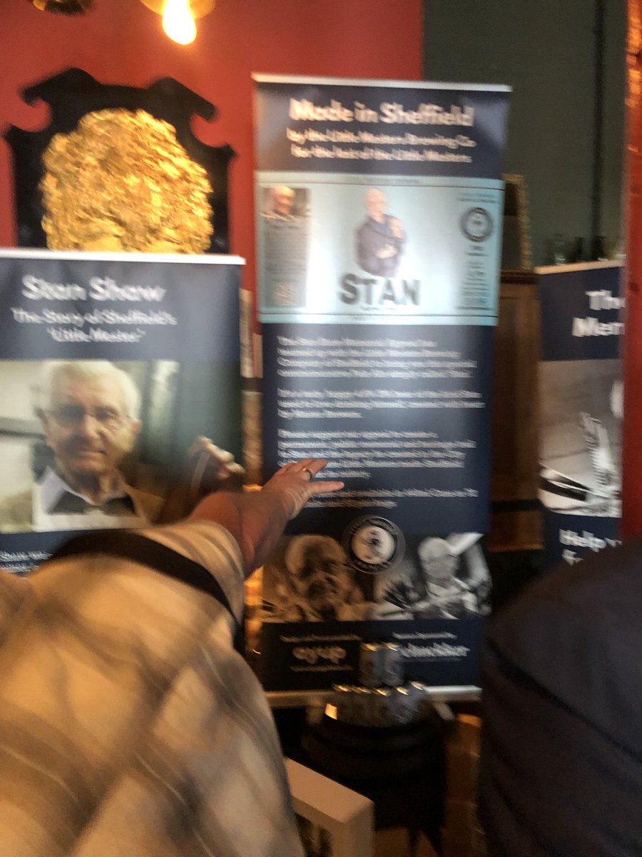 AyupPrint's tweet photo. Proud to support Sheffield Heritage and History by supplying the banners at the Stan IPA launch at the Millowners Arms https://t.co/Mrfp4B7lFZ
