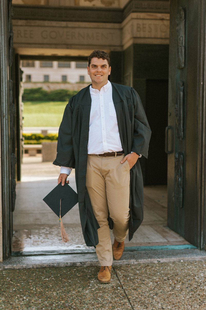 UnivOfKansas's tweet photo. "KU instantly felt like home. I'm sentimental about leaving." 
- Bryce Beck
#KUGrads🎓 https://t.co/27shHxeRvC