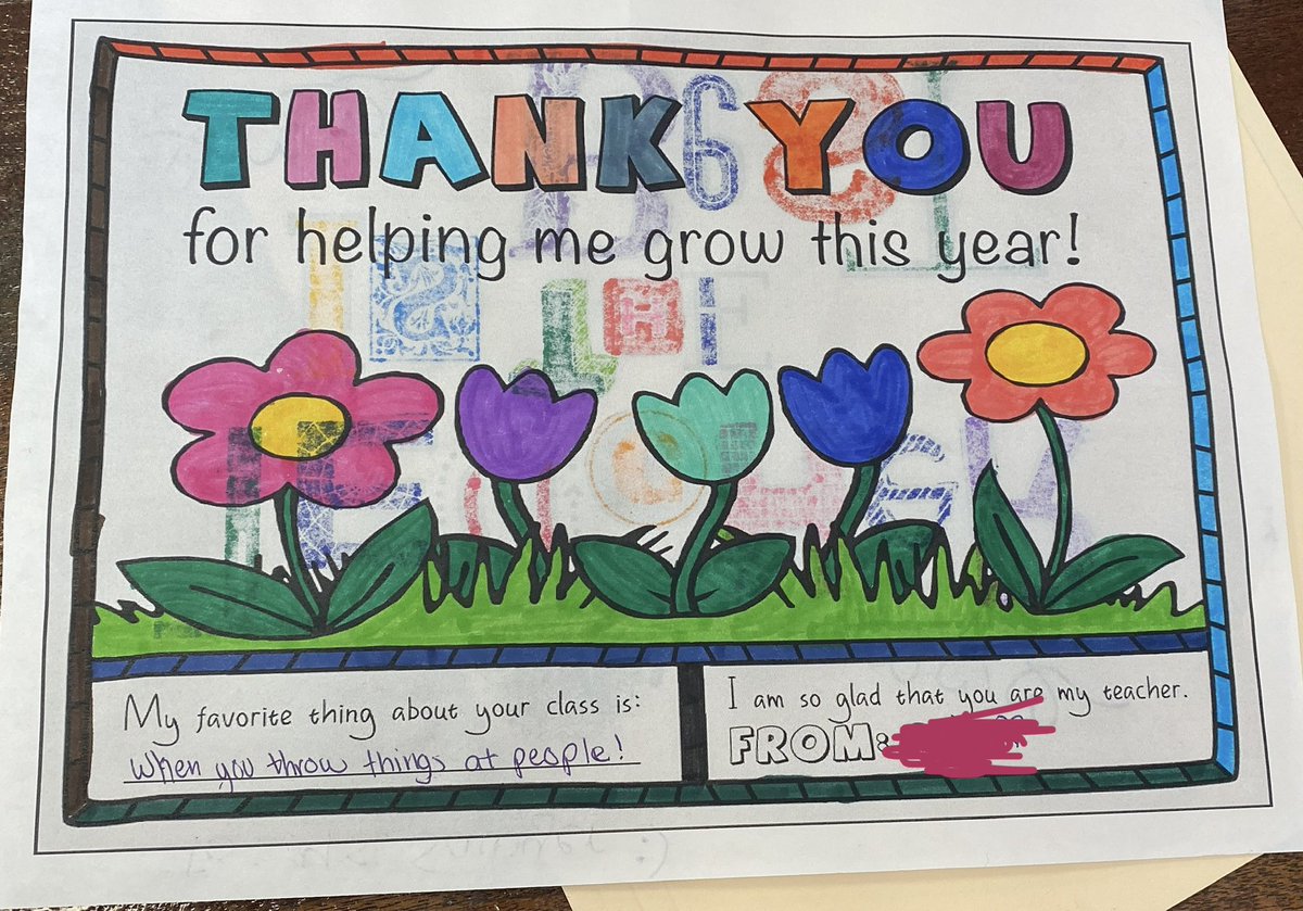 MrsSawyer4's tweet photo. When you’ve been out for days due to Covid and come back to this gem 💕 And here I was thinking I didn’t get a single note this year #thisisthestuff https://t.co/KrFUQW3H3X