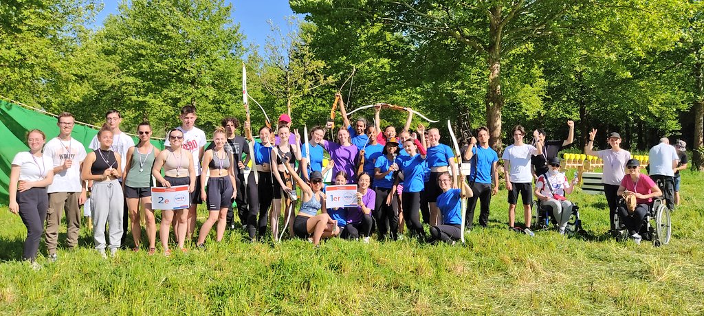 creteil_unss's tweet photo. 🆕 1er Challenge de #RunArchery 🏃‍♀️🏹 @AcCreteil en partenariat avec le Comité Régional IDF @FFTiralArc 🖋️

Sous le ☀️ de la base olympique de Vaires sur Marne nos jeunes ont tenté l'expérience ! #Raid #Challenge #SportPartagé 

Une belle réussite #DisciplineCombinée #UNSS https://t.co/Rz1BpssF1A