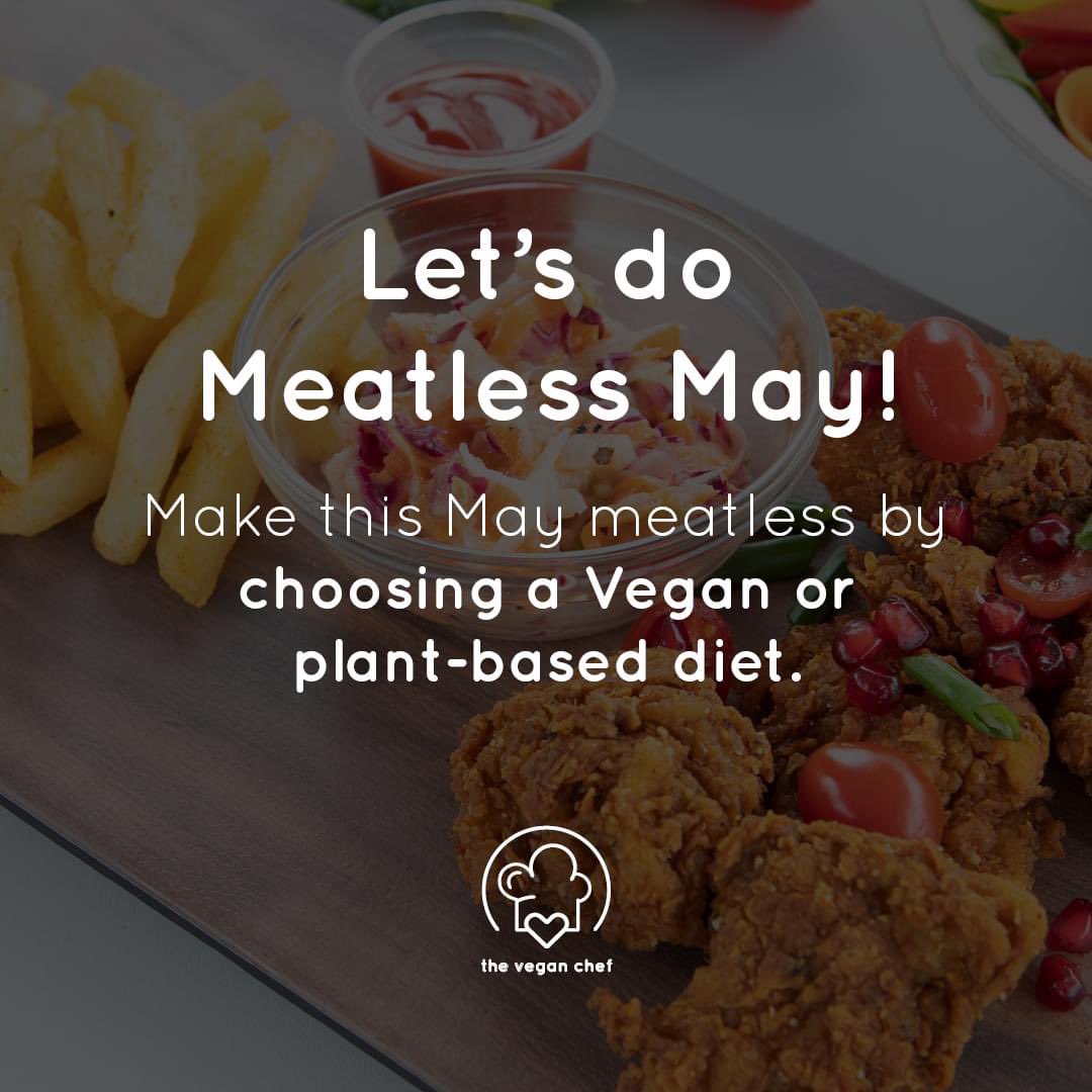 theveganchef01's tweet photo. Let’s do Meatless May! 📅

We have the power to change the world we live in – and let’s take the first step by changing the way we eat. 

Make this May Meatless by choosing a Vegan or Plant Based Diet 💚

#theveganchef #meatlessmay #veganfood #plantbased #proudlysouthafrican https://t.co/0And6tzZOz