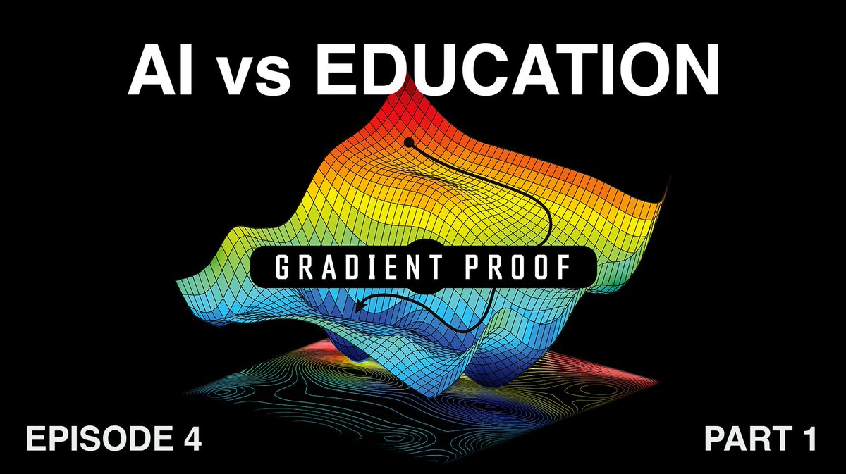 GradientProof's tweet photo. Join us for Gradient Proof Ep4 "AI vs Education". https://t.co/rGxlXXi7WO #AI  #education #Entrepreneurship #podcast https://t.co/2qFRHiAPV6