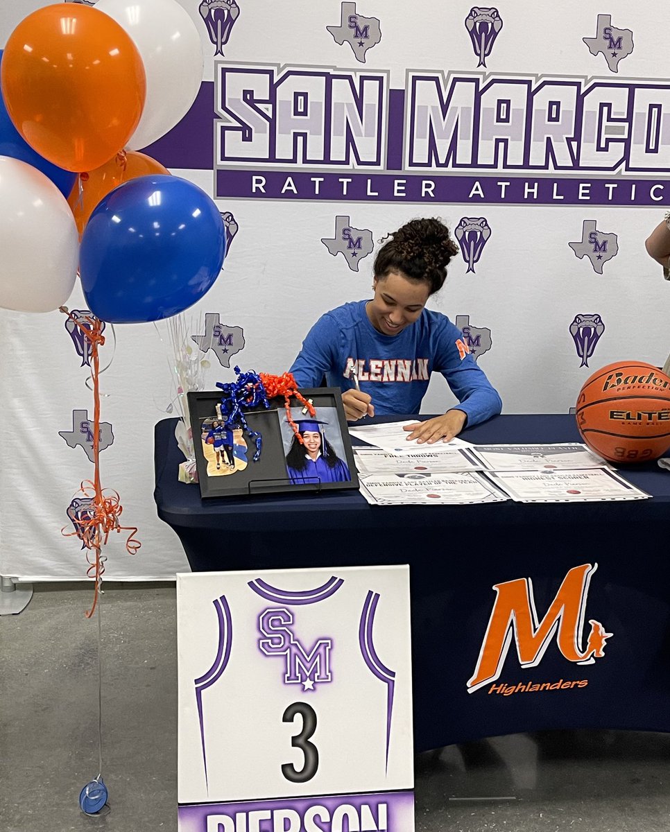 CoachErvin2's tweet photo. What a Great moment to be apart of this celebration🎉 Super proud of all of the accomplishments that were achieved this season! @PiersonDede so excited that you have decided to play at McLennan JC🏀 Congrats ✍🏼#OnceARattlerAlwaysARattler #LadyRattlerBBall🏀 https://t.co/oAdbs6tZzV