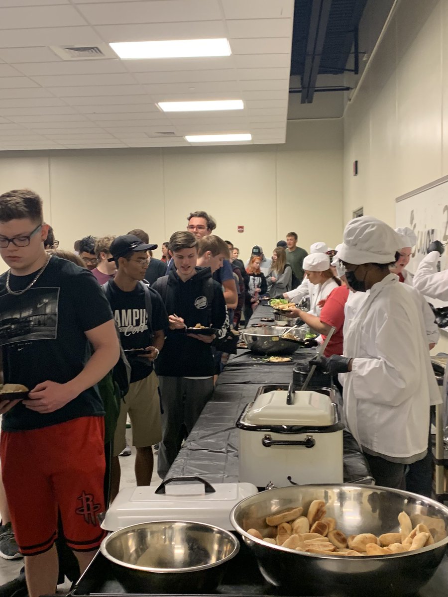 2022Campus's tweet photo. Today was the last day for seniors!  Here are some pictures of the senior luncheon catered by our own FACS department!  The food was wonderful!! https://t.co/HMZkhhbnZR