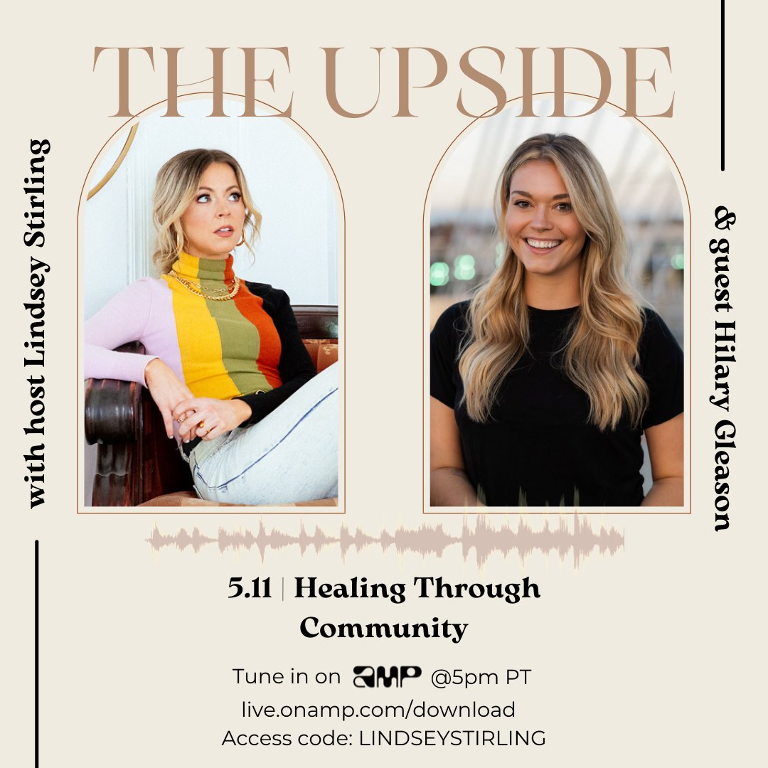 LindseyStirling's tweet photo. For Mental Health Awareness Month I’m excited to have @gleasonh of @backline_care, a non-profit providing free mental health &amp; wellness resources to music industry professionals &amp; their families, on today’s episode!
Download @onamp_ &amp; use LINDSEYSTIRLING: https://t.co/zzFPBydEOY https://t.co/MSKxvLLLDK