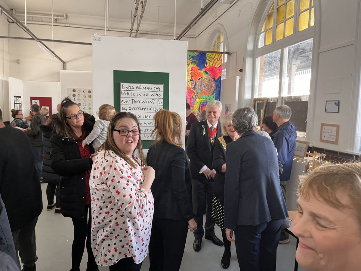 Bolton Station Community Partnership (@boltonstncp) on Twitter photo Fantastic event this evening to open our new exhibition from <a href="/WB_College/">WoodbridgeCollege</a>
Thanks to the students, <a href="/Minty_B/">Minty B - Artist.</a>, Mayor of Bolton <a href="/lindathomas_uk/">Cllr Dr (hon) Linda Thomas</a> and all who attended.
#P5Gallery Fantastic event this evening to open our new exhibition from <a href="/WB_College/">WoodbridgeCollege</a>
Thanks to the students, <a href="/Minty_B/">Minty B - Artist.</a>, Mayor of Bolton <a href="/lindathomas_uk/">Cllr Dr (hon) Linda Thomas</a> and all who attended.
#P5Gallery