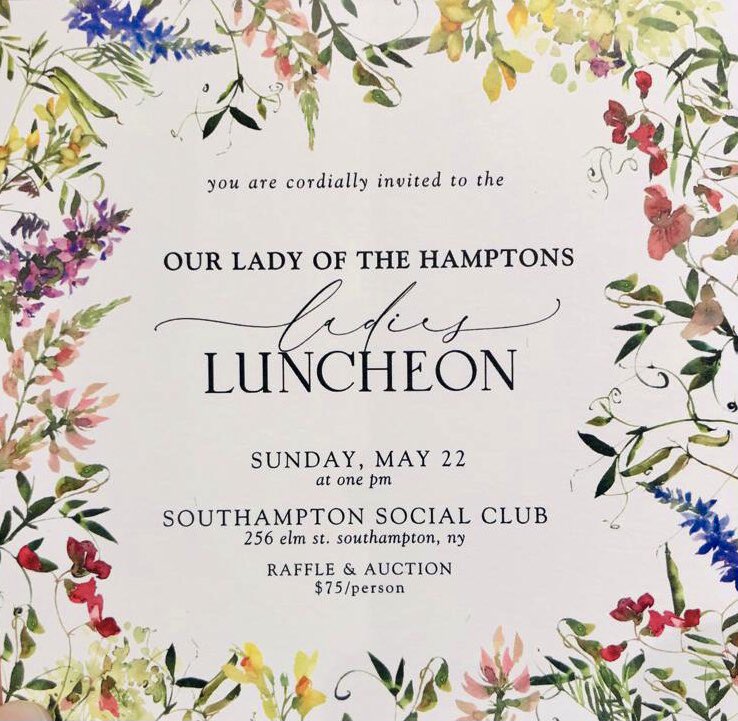 PatyBrady1's tweet photo. Our Lady of the Hamptons Ladies Luncheon @PatyBrady1 #olh #hamptons #hamptonsevents #southampton #ladiesluncheon #events https://t.co/CtE7QDF3jM