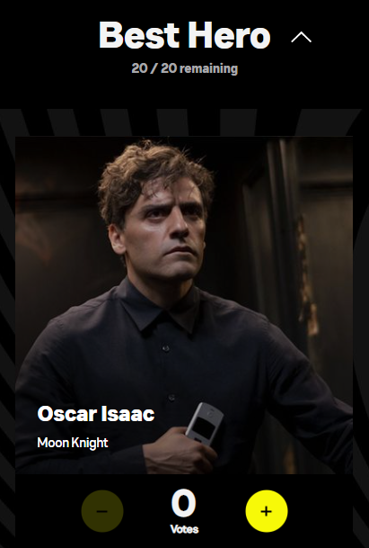 อ๊าาากก ทุกคนนน Oscar Isaac ได้ถูกเสนอชื่อเข้าชิงรางวัล Best Hero ของ MTV Awards ไปโหวตค่ะ เร็วๆๆๆๆ!!!!  #MoonKnight  #MrKnight 
mtv.com/movie-and-tv-a…