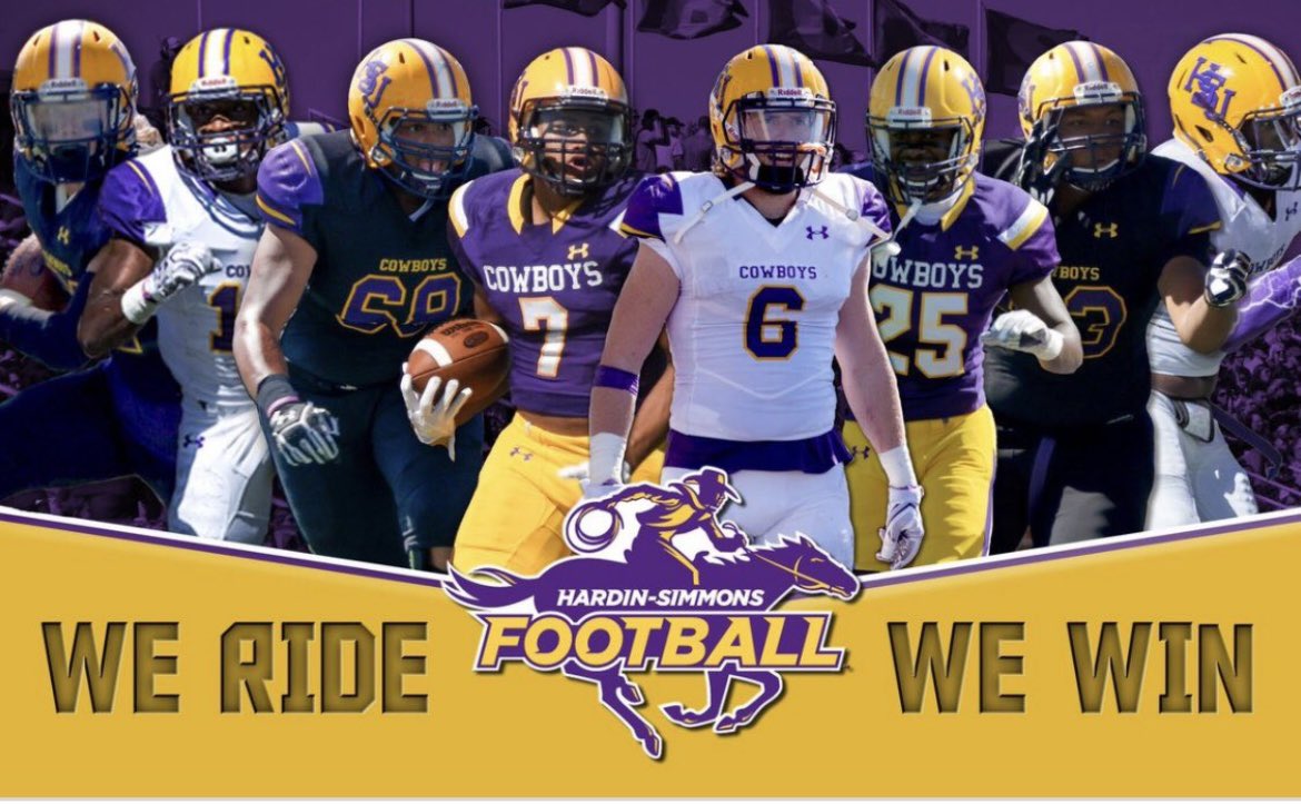 TivrellH's tweet photo. Blessed to receive my very first offer to Hardin Simmons University!!!!!!@HSUCowboys #staypurple https://t.co/FSJYTvVBmw